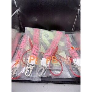 Off White keychain Lot Of 4 New With Bags Pink